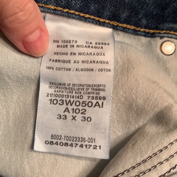 Wrangler Riggs MEN like new 33 x 31 heavy duty work wear denim blue jeans EUC - Picture 13 of 14